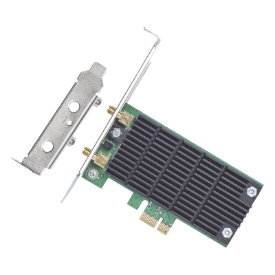 TP-LINK - Adaptador PCI Express Wi-Fi / Doble Banda AC1200 / 2.4 y 5 GHz / 2x2 MU-MIMO / Antenas Desmontables 2 dBi / Perfil Bajo y Completo