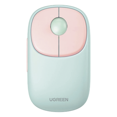 UGREEN - Mouse Inalámbrico / Dual Bluetooth 5.0 y 2.4 GHz / 4 Niveles DPI hasta 4000 / 5 Botones Programables / Alcance 10 m (32.8 ft) / USB-C Recargable