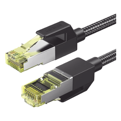 UGREEN - Cable Ethernet Cat7 / Blindaje F/FTP / 3 Metros (9.84 Pies) / 10 Gbps / 600 MHz / Conectores Oro