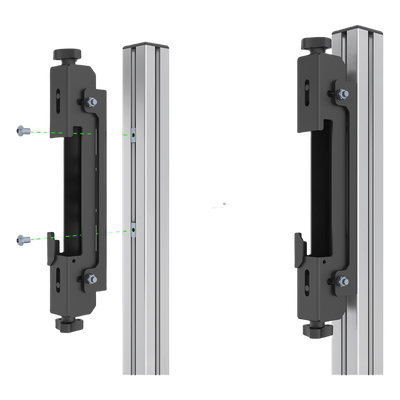 EPCOM INDUSTRIAL - Kit de Ganchos para Videowall LED / Ajuste de Profundidad 15 mm / Ajuste Angular 5° / Longitud 56 mm (1.8')