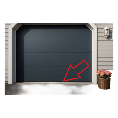 ACCESSPRO - Sello Plastico Rigido y Flexible P/ Puertas D/ Garage D/ 9 Pies D/ Ancho