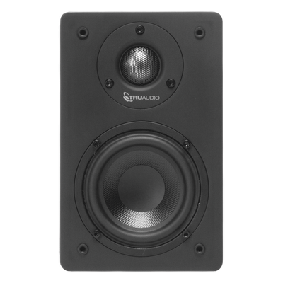 TRUAUDIO - Altavoz de Estantería / Woofer 4'' / Tweeter 1'' Aluminio / 40 W / 8 Ohms / 89 dB / Negro Mate
