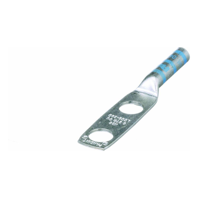 PANDUIT - Zapata de Compresión / Calibre 6 AWG / Doble Barreno 3/8" (9.5 mm) / Espaciado 25.4 mm (1") / 35 kV / 90°C