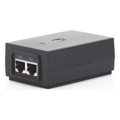 UBIQUITI - Adaptador PoE / 24 VDC / 1.0 A / 90-260 VAC / 10/100/1000 Mbps / 0.29 x 0.19 x 0.11 ft