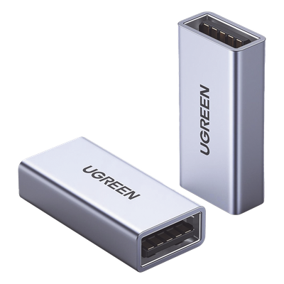 UGREEN - Adaptador USB-A Hembra a USB-A Hembra / USB 3.0 / Velocidades de Transferencia de Datos de Hasta 5 Gbps / Carcasa de Aluminio / Compacto y Portátil / Plug & Play / Compatible con Versiones Anteriores de USB