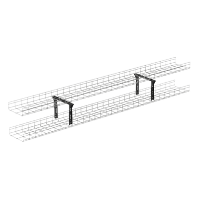 PANDUIT - Soporte Trapezoidal Apilable / 300 mm (12") Ancho / Acero Recubierto en Polvo / Negro / Centros de Datos