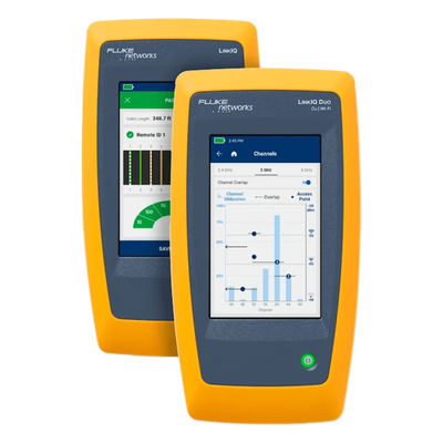 FLUKE NETWORKS - Calificador de Red y Wi-Fi / Verificación 10GBASE-T / Diagnóstico Switch VLAN y PoE / Análisis Wi-Fi 6E / Pantalla Multitáctil