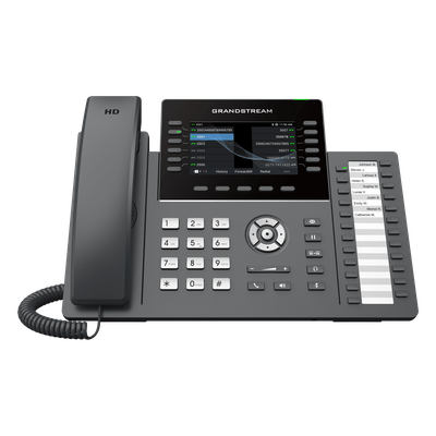 GRANDSTREAM - Teléfono IP / 12 Líneas / 24 Teclas Programables / Wi-Fi 6 / PoE / Pantalla LCD 4.3 Pulgadas / Bluetooth / Audio HD
