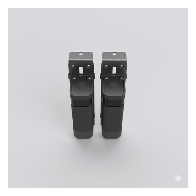 ACCESSPRO - Sensor de Haz Infrarrojo Inalámbrico / Triple Frecuencia 409-458 MHz / Alcance 20 m (65.6 ft) / IP54 / Ajuste Angular ±90° / Batería Litio 2300 mAh