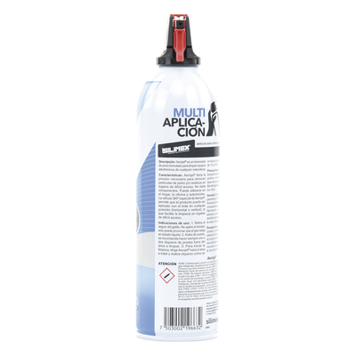 SILIMEX - Removedor de Polvo con Aire Comprimido / Aplicación 360° / Válvula Anti-Estallamiento / 660 ml / Uso en Cualquier Posición / Equipos Electrónicos y CCTV