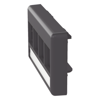 PANDUIT - Placa de Mobiliario Modular / 4 Puertos Keystone / Salida Plana / 2.9" x 1.77" (73.66 x 44.95 mm) / Color Negro