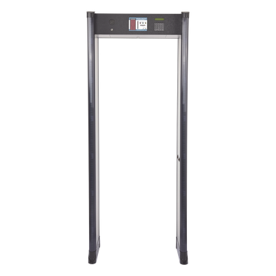 RANGER SECURITY DETECTORS - Arco Detector de Metales / 6 Zonas de Detección / Sensor IR Anti-Falsas Alarmas / Certificación FAA / Anclaje para Piso