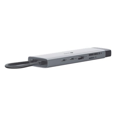 TP-LINK - HUB USB-C 9 en 1 / HDMI 4K@60Hz / Ethernet Gigabit / 100W PD / 140.2x43x14.3 mm (0.46x0.14x0.047 ft)