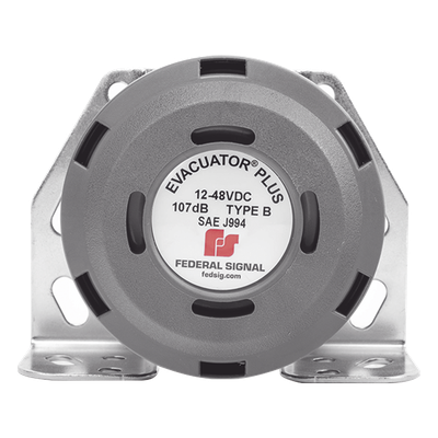 FEDERAL SIGNAL - Alarma de Reversa Vehicular / 107 dB(A) / 12-48 Vcc / SAE J994 Type B / IP para Exteriores