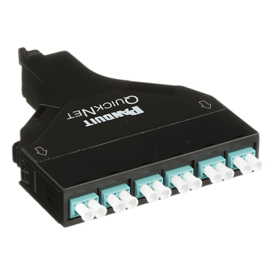 PANDUIT - Cassette de Fibra Óptica / 12 Fibras LC a MPO / OM4 / Método A / 0.5 dB / 550 m (1804.5 ft)