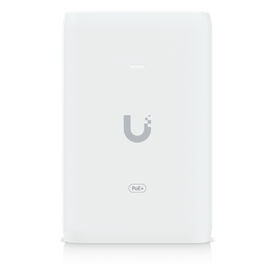 UBIQUITI - Adaptador PoE+ / 30 W / 2.5 Gbps / 48V 0.65A / (2) Puertos RJ45 Blindados / LED Indicador / Protección contra Sobretensiones