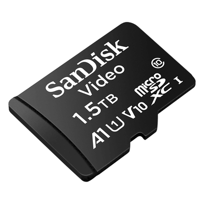 SANDISK - Memoria microSD / 1.5TB (1500 GB) / Alta Resistencia / Videovigilancia 24/7 / Clase 10 / UHS-I / -25°C a 85°C / 768 TBW