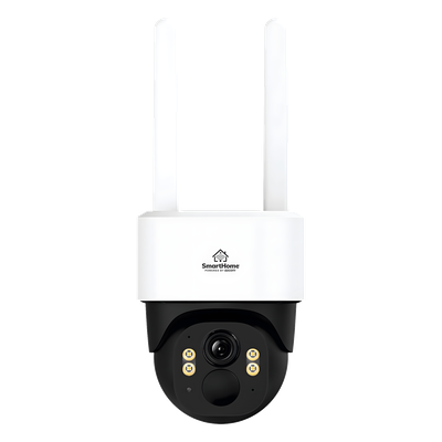 SMARTHOME BY EPCOM - Cámara PT de Batería / 4 MP / 4G LTE-FDD / Solar 5W / Color 10 m (32.8 ft) / Audio Bidireccional / IP65