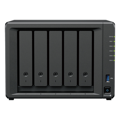 SYNOLOGY - NAS 5 Bahías / Expansión 15 Bahías / 2 Puertos 2.5GbE / Soporte 10GbE / Caché SSD M.2 / Hasta 300 TB / Virtualización y Vigilancia