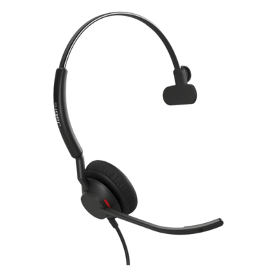 JABRA - Diadema USB / Monoauricular / Aislamiento de Ruido / Doble Micrófono MEMS / Controladores 20 mm / USB-A y USB-C