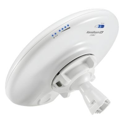 UBIQUITI - NanoBeam airMAX AC CPE hasta 330 Mbps, 2 GHz (2412 - 2472 MHz) con antena integrada de 13 dBi