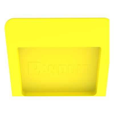 PANDUIT - Tapa Final para Canaleta / 4x4 / Instalación a Presión / Radio de Curvatura 50.8 mm / PVC Rígido y ABS / Amarillo