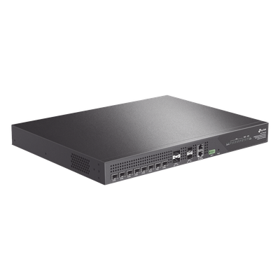 TP-LINK - OLT 8 Puertos / XGS-PON y GPON Combo / 2,048 ONUs / Uplink 40G QSFP+ / Uplink 10G SFP+ / L2 y L3 / Gestión en Nube / Fuentes Redundantes AC-AC