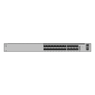 HUAWEI - Switch Core Capa 3 / 16 puertos SFP 10 Gbps + 8 puertos SFP28 25 Gbps / Conmutación 1,120 Gbit/s / Reenvío 833 Mpps / iStack sin licenciamiento / Ruteo dinámico RIP/OSPF/BGP/IS-IS / Fuente AC/DC intercambiable / 1U