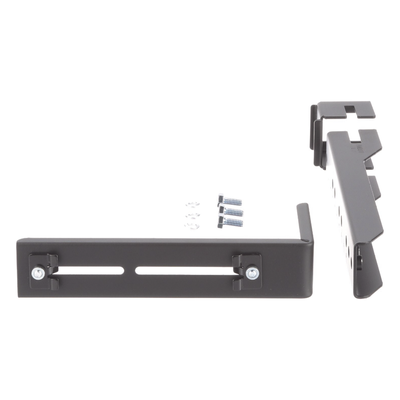 PANDUIT - Soporte en L para Canaleta / Compatible FiberRunner 4x4 y 6x4 / Montaje en Riel Escalerilla 0.375 x 1.5/2 pulgadas / Acero Negro / 9 Piezas / UL 2024