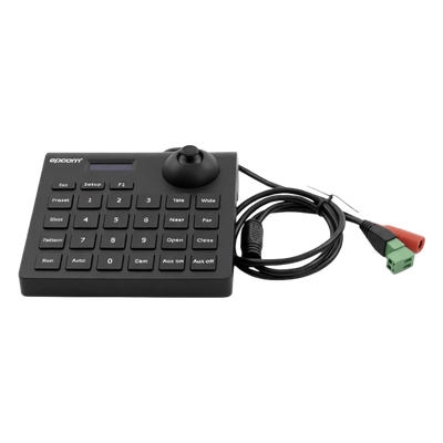 EPCOM - Mini Teclado Controlador PTZ / LCD / Joystick Multidireccional / RS-485 / 12VCC