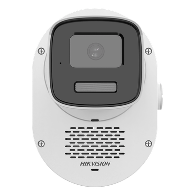 HIKVISION - Cámara Bala TURBOHD / 2 Megapixel 1080p / ColorVu 24/7 / Luz Dual 40 m (131.2 ft) / Audio Bidireccional / Disuasión Activa / IP67