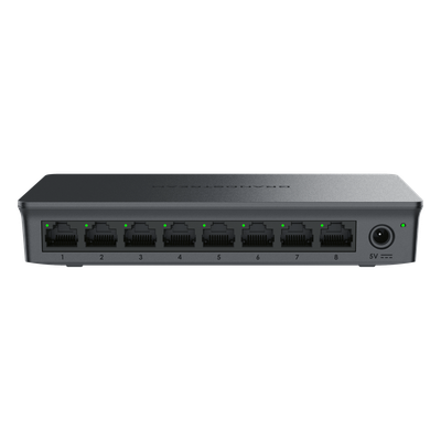 GRANDSTREAM - Switch Administrable Capa 2 Lite / 8 Puertos Gigabit / 4 Puertos PoE / VLAN / QoS / Snooping IGMP / 8 Gbps Sin Bloqueo / Administración Local y Nube