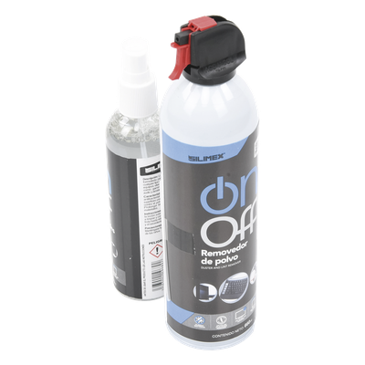 SILIMEX - Kit de Limpieza para Electrónicos / 4 Productos Especializados / Aire Comprimido 660 ml / 2 Limpiadores 250 ml / 2 Microfibras 30x30 cm