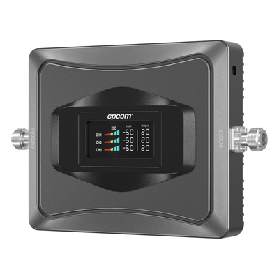 EPCOM - Amplificador de Señal Celular / Triple Banda 850/1900(+)/2100(+) MHz / Ganancia 68 dB / Cobertura 1000 m² (10764 ft²) / Compatibilidad Multioperador / Sin Configuración