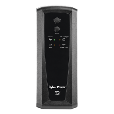 CYBERPOWER - UPS de 1500 VA/900 W, Topología Línea Interactiva, Entrada 120 Vca NEMA 5-15P, Tipo Torre, Con 8 Tomas NEMA 5-15R