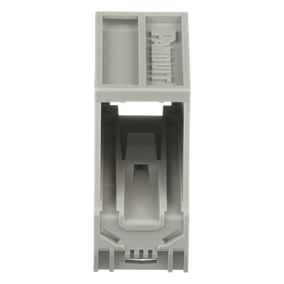 PANDUIT - Adaptador de 1 Puerto / Riel DIN 35 mm (1.38 pulgadas) / Policarbonato UL94V-0 / Color Gris Internacional