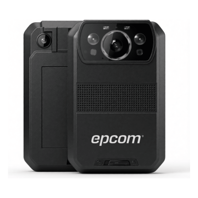 EPCOM - Body Camera / 4K UHD 30 fps / 4G-LTE / Wi-Fi / Bluetooth / GPS / Android / IP66 / Caída 2 m (6.6 ft)