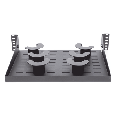 PANDUIT - Administrador de Cable Horizontal / 19in 2 UR / 48 Cables Cat 6 o 144 Fibra / 6 Postes de Holgura / Acero / Montaje Frontal
