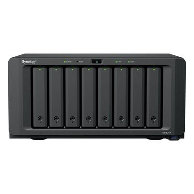 SYNOLOGY - NAS Empresarial / 8 Bahías / AMD Ryzen V1500B / 8 GB DDR4 ECC / 2 Puertos 2.5GbE / Expansión 10GbE/25GbE / Caché M.2 NVMe / Lectura 2,239 MB/s