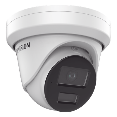 HIKVISION - Cámara Turret IP / 4 Megapixel / Dual Light 40 m (131.2 ft) / DarkFighter S / WDR 130 dB / IP67 / Audio y Alarmas I/O