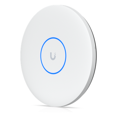 UBIQUITI - Punto de Acceso Wi-Fi 7 / Tri-Banda con 6 GHz / 8 Transmisiones Espaciales / Cobertura 160 m² (524.9 ft) / 500 Usuarios Concurrentes / Puerto 10 GbE / Radio de Escaneo Espectral Dedicado
