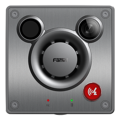 FANVIL - Videoportero IP para Exterior / Cámara 4 Megapixel (1080p) / HDR e Iluminación IR / Altavoz 5W y Doble Micrófono / Panel Acero Inoxidable y Cuerpo Aluminio / IP66 e IK10 / PoE+ / 2 Líneas SIP