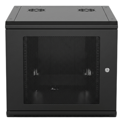 LINKEDPRO - Gabinete Rack 19" / 6U / Montaje Pared / Carga 100 kg / Puerta Perforada Cierre / Acero Calibre 20