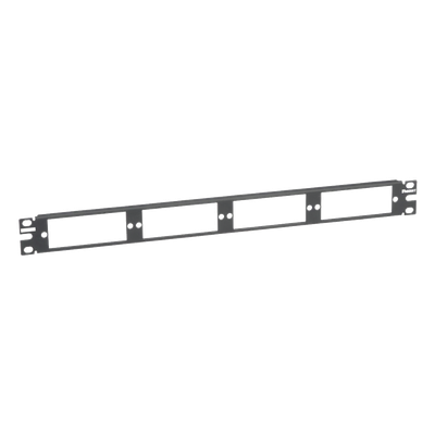 PANDUIT - Patch Panel de Fibra Óptica / 1UR / 19 pulgadas / 4 Placas Acopladoras / 1.58 x 0.14 x 0.04 pies