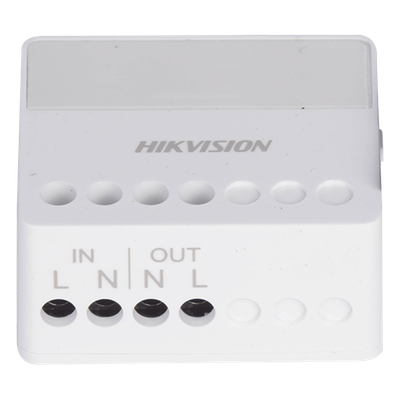 HIKVISION - Relevador Inalámbrico / Control Remoto 433 MHz / 100-240 VCA / 13 A Máx. / LED Estado
