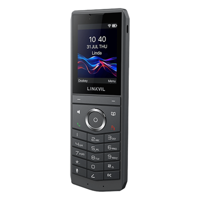 FANVIL - Teléfono IP Wi-Fi Portátil / Pantalla Color 2.4" 240x320 / Wi-Fi 6 Dual-Banda / Bluetooth 5.0 / Batería 3000mAh 13h Talk / Video H.264 4CIF / Resistencia Caídas 1.8 m (5.9 ft) / Conferencia 6 Vías / USB Type-C