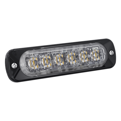 SIGNALPRO - Luz Auxiliar LED / 6 LED Alta Potencia / Perfil Bajo 9 mm / SAE Clase 1 / ECE R65 / IPX7 / Sincronización 15 Unidades