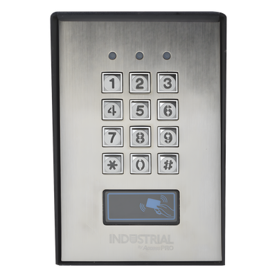 EPCOM - Teclado de Control de Acceso / 3 Métodos de Acceso / 1,200 Usuarios / 3 Relés / Salida Wiegand / Antivandálico / Lector de Proximidad