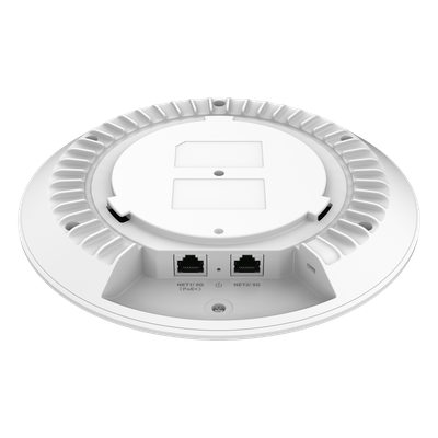 GRANDSTREAM - Punto de Acceso Wi-Fi 7 / Triple Banda BE11000 / Throughput 11 Gbps / 384 Clientes Simultáneos / 2 Puertos 5G Ethernet PoE+ / Cobertura 175 m (574.1 ft) / BLE 5.3