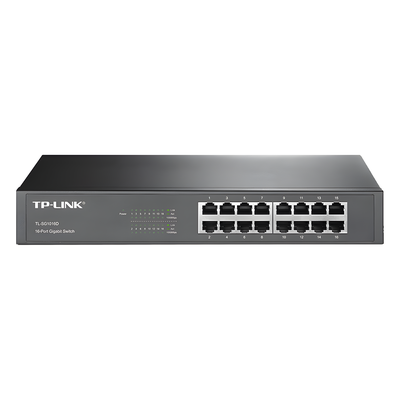 TP-LINK - Switch Gigabit no administrable / 16 puertos 10/100/1000 Mbps / 35.7 Mpps / Escritorio o rack